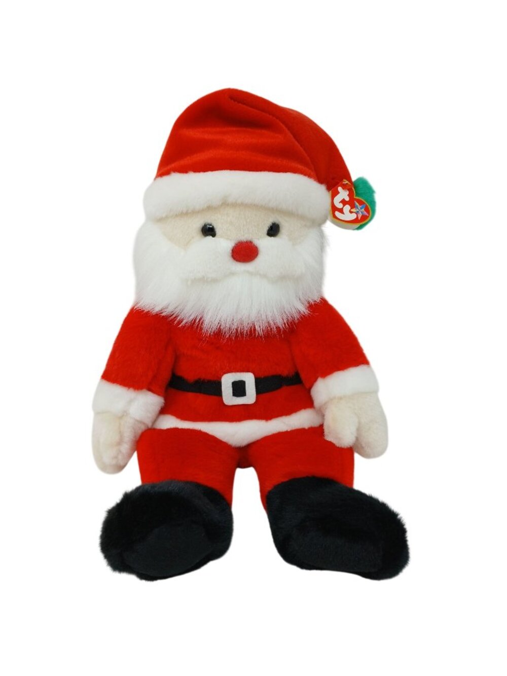 TY Beanie Buddies Santa Plush Doll VTG Christmas 2000 Red  White 15” W/Tag #S1-C